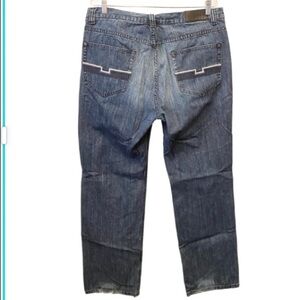 AXCESS 36 x 32 Straight Men’s Jeans Whiskered